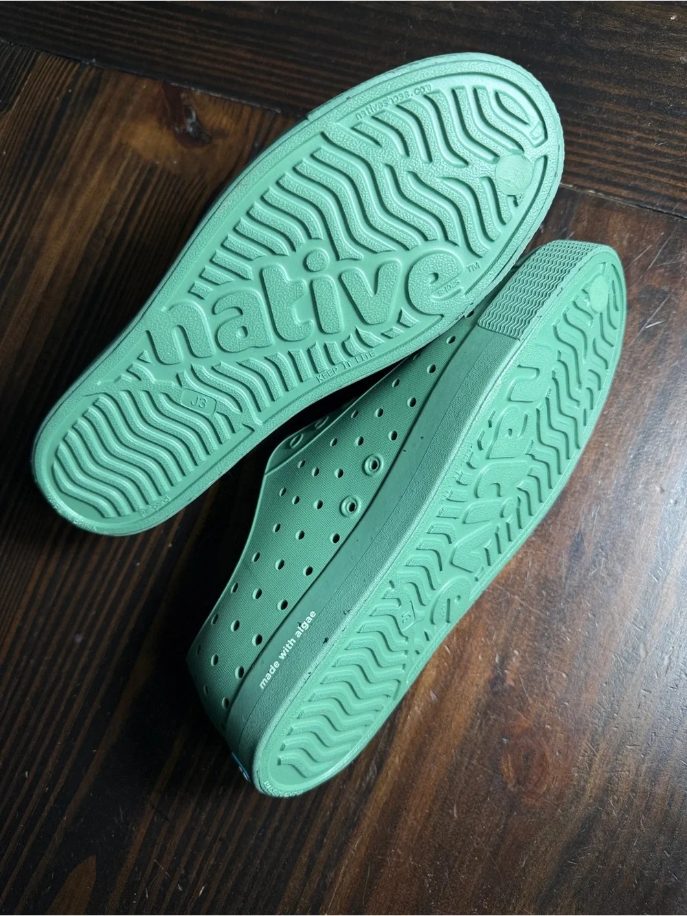 Native Shoes Kids Jefferson Bloom Green Earth Friendly Water Shoes-J3